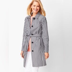 Talbots Gingham Trench Coat